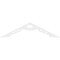 Ekena Millwork Pitch Cena Architectural Grade PVC Gable Pediment, 60"W x 15"H x 1"P (6/12) GPP060X015X100CEN - alternate 3